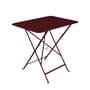 Klapptisch Bistro metall rot / 77 x 57 cm - 4 Personen / Sonnenschirm-Loch - Fermob