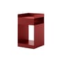 Caisson à roulettes Rotate SC73 métal rouge / 35 x 35 x H 59 cm - &tradition
