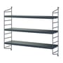 Scaffale String® Pocket legno blu / L 60 x H 50 cm - Ripubblicato nel 1949 - String Furniture