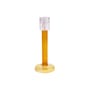 Bougeoir Bole Large verre orange / Ø 12 x H 29,5 cm - & klevering