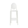 Chaise de bar One more plastique blanc / H 65cm - Kartell