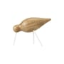 Décoration Oiseau Shorebird M bois naturel / L 15 x H 11 cm - Normann Copenhagen