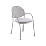 Fauteuil Les Arcs métal gris / Aluminium perforé - Coussin inclus - Unopiu