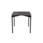 quadratischer Tisch Fromme metall schwarz / Aluminium - 70 x 70 cm - Petite Friture