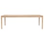 Bok Rectangular table natural wood / Solid oak 240 x 100 cm  / 10 people - Ethnicraft