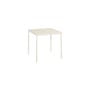 Table carrée Balcony métal beige / 75 x 76 cm - Bouroullec, 2022 - Hay
