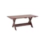 Tavolo rettangolare Crate Outdoor legno rosso / Gerrit Rietveld, 1934 - 180 x 89,5 cm - Hay