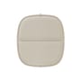 Accessoire  tissu beige blanc / Coussin assise - Pour fauteuil bas HiRay - Recyclé - Kartell