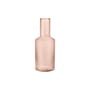 Carafe Ripple verre rose / 1L - Verre strié - Ferm Living