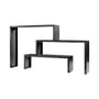 Konsole Big Irony Babilonia metall schwarz Set aus 3 modularen Konsolen - Zeus