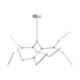 Stick LED Pendant metal natural wood silver / Articulated - 196 x 150 cm - 101 COPENHAGEN