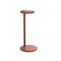 Oblique LED Table lamp metal red orange / With USB-C socket - Flos