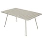 Table rectangulaire Luxembourg métal gris / 165 x 100 cm - 6 à 8 personnes - Fermob