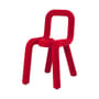 Gepolsterter Stuhl Bold textil rot - Moustache