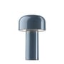 Lampe sans fil rechargeable Bellhop plastique gris - Flos