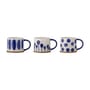 Linora Mug ceramic blue / Set of 3 - Sandstone - Bloomingville