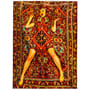 Toiletpaper - Lady on Carpet Rug textile multicoloured / 194 x 280cm - Seletti
