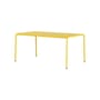 Table rectangulaire Panorama métal jaune / 160 x 90 cm - 6 places - TIPTOE