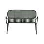 Banquette Week-End métal vert / Aluminium - L 114 cm - Petite Friture