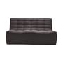 N701 Straight sofa  textile grey / UK version - 2 seater - L 140 cm - Ethnicraft