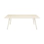 Table rectangulaire Luxembourg métal beige / 207 x 100 cm - 8 à 10 personnes - Fermob