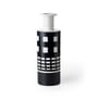 Vase Projet Memphis - Spool Rocchetto céramique blanc noir / By Ettore Sottsass - Bitossi Home