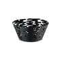 Corbeille Barket métal noir / Ø 21 cm - Alessi