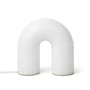 Lampe de table Vuelta LED verre blanc / L 21 x H 21 cm - Ferm Living