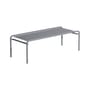 Table basse Week-end métal gris / 127 x 51 cm - Aluminium - Petite Friture