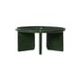 Couchtisch Deya stein grün / Ø 80 x H 32 cm - Emaillierter Beton - Ferm Living