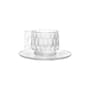 Kaffeetasse Jellies Family plastikmaterial transparent / Set aus Tasse und Untertasse - Kartell