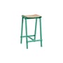 Sgabello alto Taburete 8 metallo verde / H 65 cm - Hay
