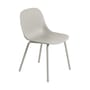 Stuhl Fiber OUTDOOR plastikmaterial grau / Recycelbarer Kunststoff - Muuto