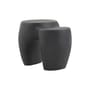 Table d'appoint Dune Small céramique gris / 60 x 43.5 x H 45 cm - Mogg