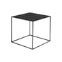 Tavolino Slim Irony metallo nero / 41 x 41 x H 46 cm - Zeus