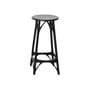 Barhocker A.I. LIGHT plastikmaterial schwarz / H 65 cm - Von künstlicher Intelligenz entworfen / Recycelt - Kartell