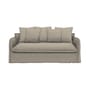 Canapé convertible Ghost 15 tissu gris / 2 places - L 200 cm - Gervasoni