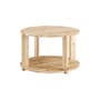 Tuck Coffee table natural wood / Low tray - Ø 70 cm - KARUP