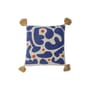 Coussin Eviaya tissu bleu / 45 x 45 cm - Bloomingville