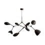 Stingray Pendant metal marble silver black / Articulated - 152 x 121 cm - 101 COPENHAGEN