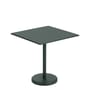 quadratischer Tisch Linear Café metall grün / 70 x 70 cm - Stahl - Muuto