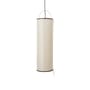 Suspension Silk Lantern beige / Soie naturelle - H 70 cm - Gubi