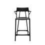 Barhocker A.I plastikmaterial schwarz / 65 cm - Von künstlicher Intelligenz entworfen - Recycelt - Kartell