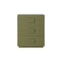 Comò Spacious legno verde / L 80 x P 40,5 x H 98 cm - HK LIVING