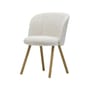 Gepolsterter Stuhl Mikado textil beige / Füße Holz - Vitra