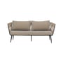 Gartensofa 2-Sitzer Pavone metall beige / L 174 cm - Handgewebtes Polyesterseil - Bloomingville