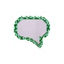 Pixel - Message Wall mirror wood green / 72 x 66 cm - Seletti