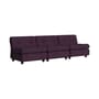 Sofa Amanta textil violett / 3-Sitzer - L 238 cm / Neuauflage 1966, Mario Bellini - Hay