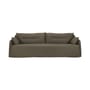 Canapé droit Weave tissu vert / 3 places - L 244 cm - Ethnicraft