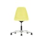 Chaise à roulettes RE PSCC - Eames Plastic Side Chair plastique jaune / (1950) - Recyclé - Vitra